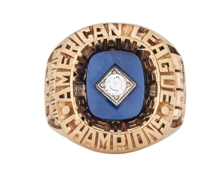 1982 Milwaukee Brewers American League Championship Ring (Burbrink Family LOA)